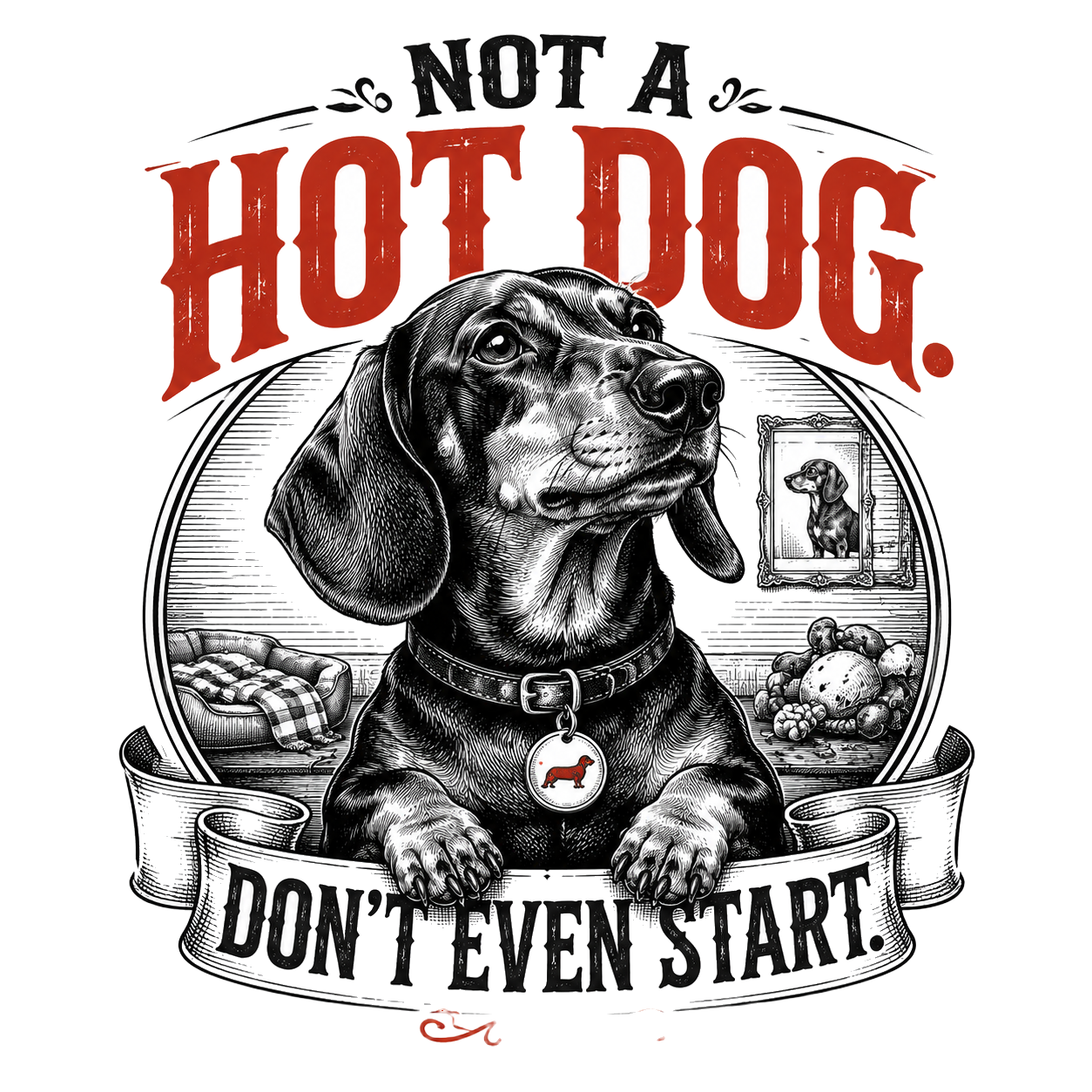 Not a Hot Dog. Don't Even Start. — art by Bazzai Studio