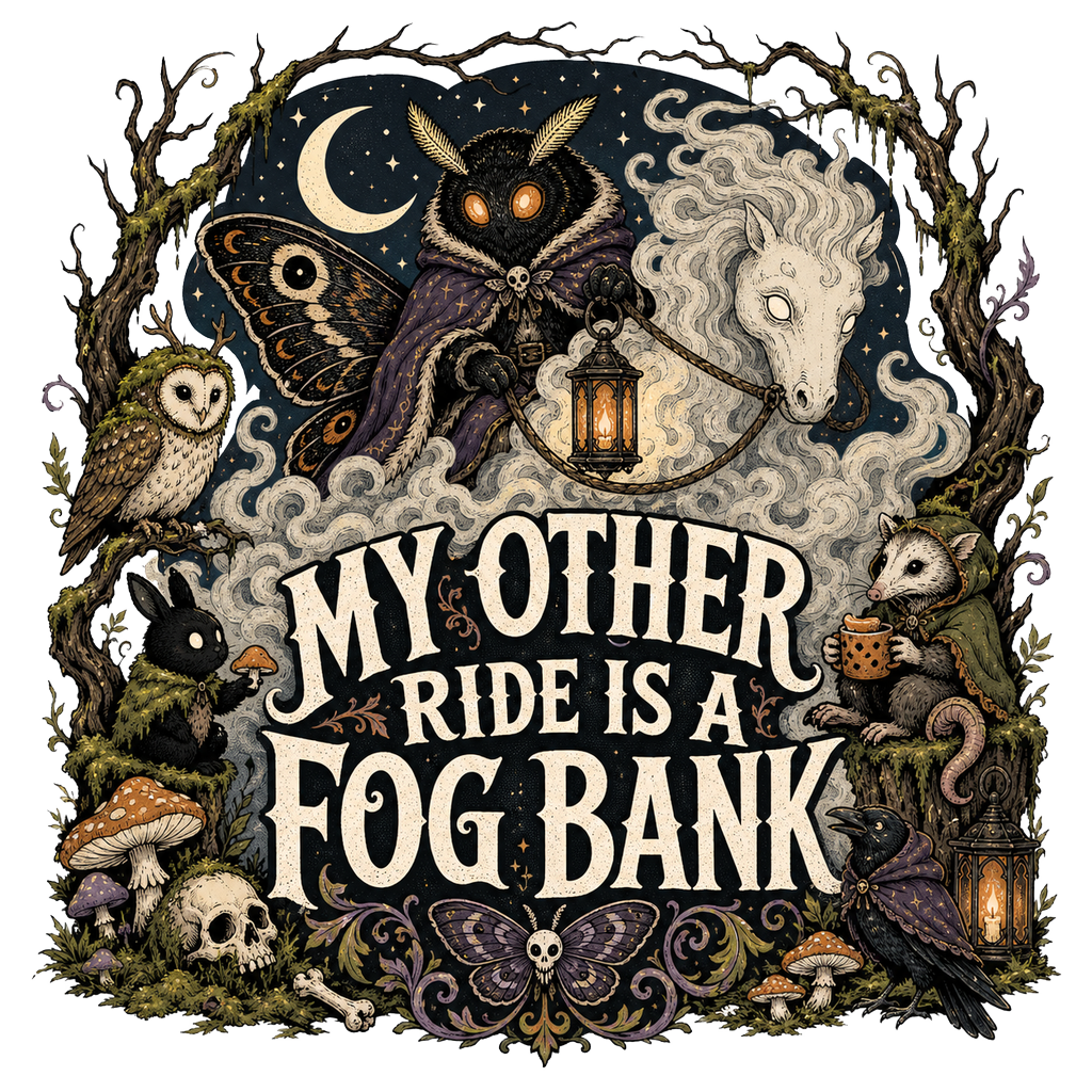 MY OTHER RIDE IS A FOG BANK — art by Bazzai Studio