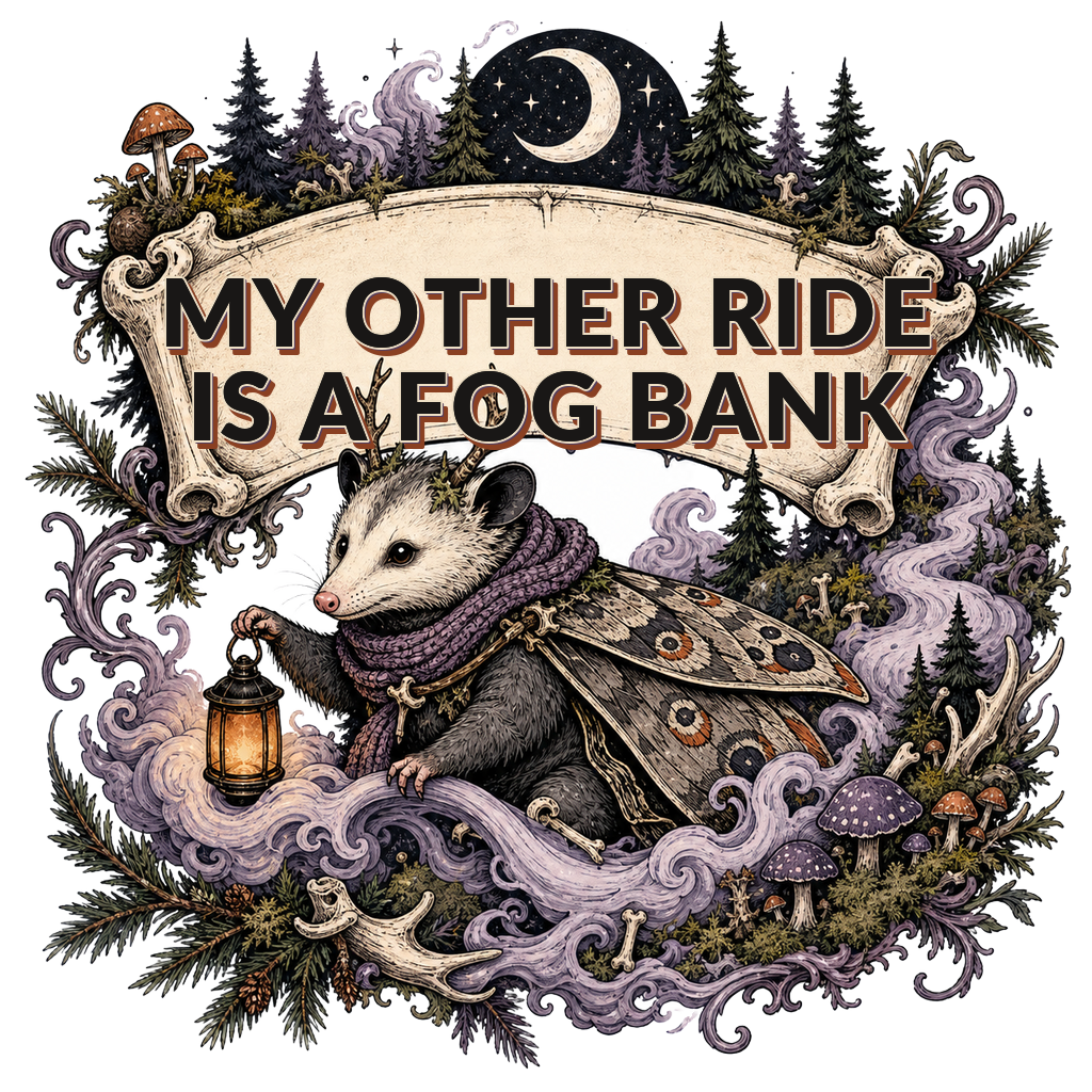 MY OTHER RIDE IS A FOG BANK — art by Bazzai Studio