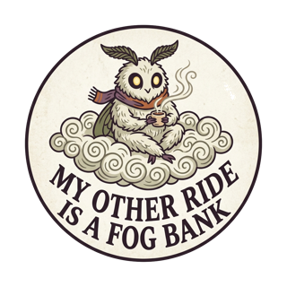 MY OTHER RIDE IS A FOG BANK — art by Bazzai Studio
