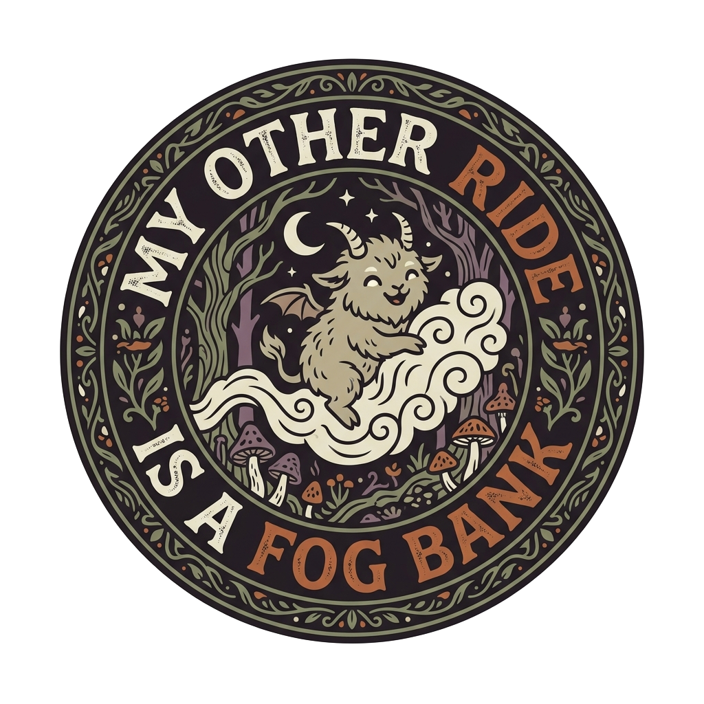 MY OTHER RIDE IS A FOG BANK — art by Bazzai Studio