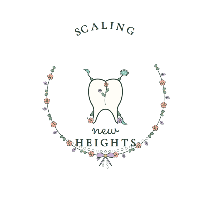 Scaling new heights — dental hygienist humor t-shirt design by Bazzai Studio