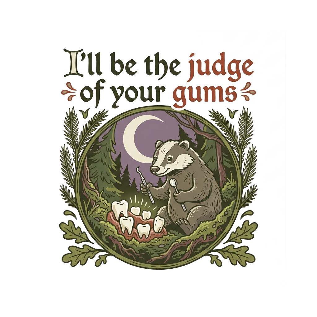 I'll be the judge of your gums — art by Bazzai Studio