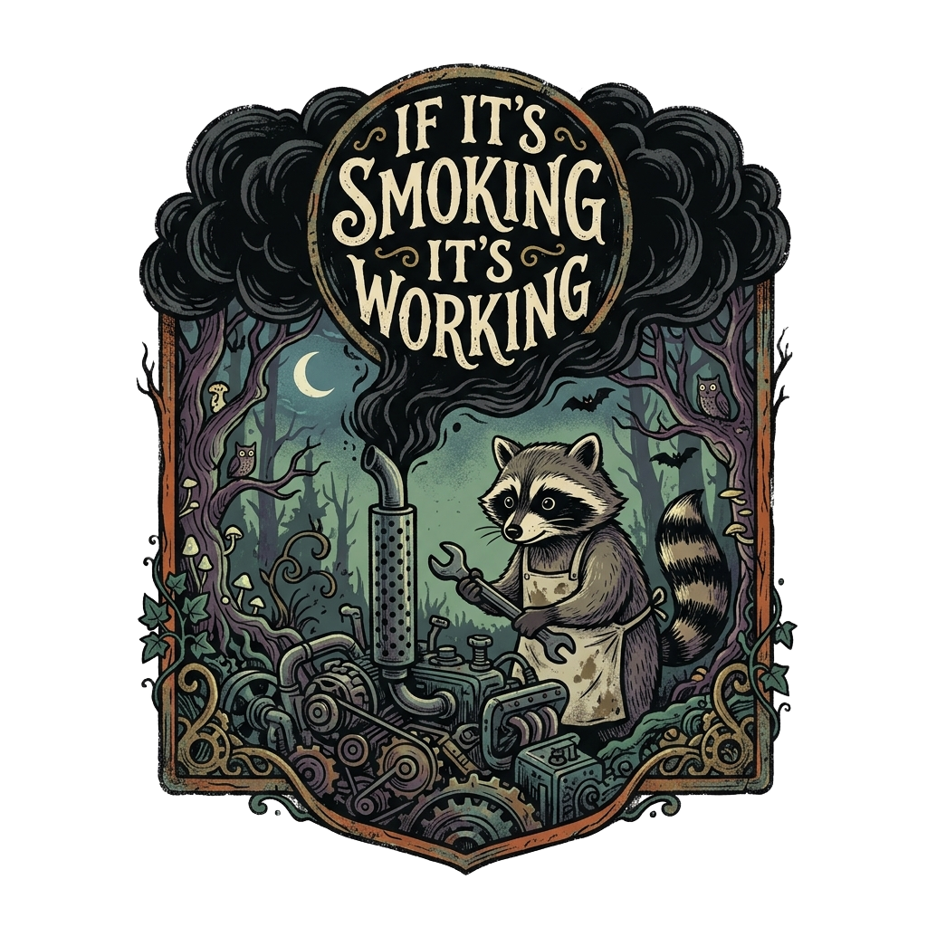 If it's smoking it's working — art by Bazzai Studio