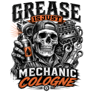 Grease is just mechanic cologne — art by Bazzai Studio