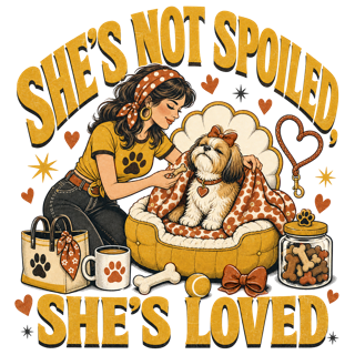 She's not spoiled, she's loved — art by Bazzai Studio