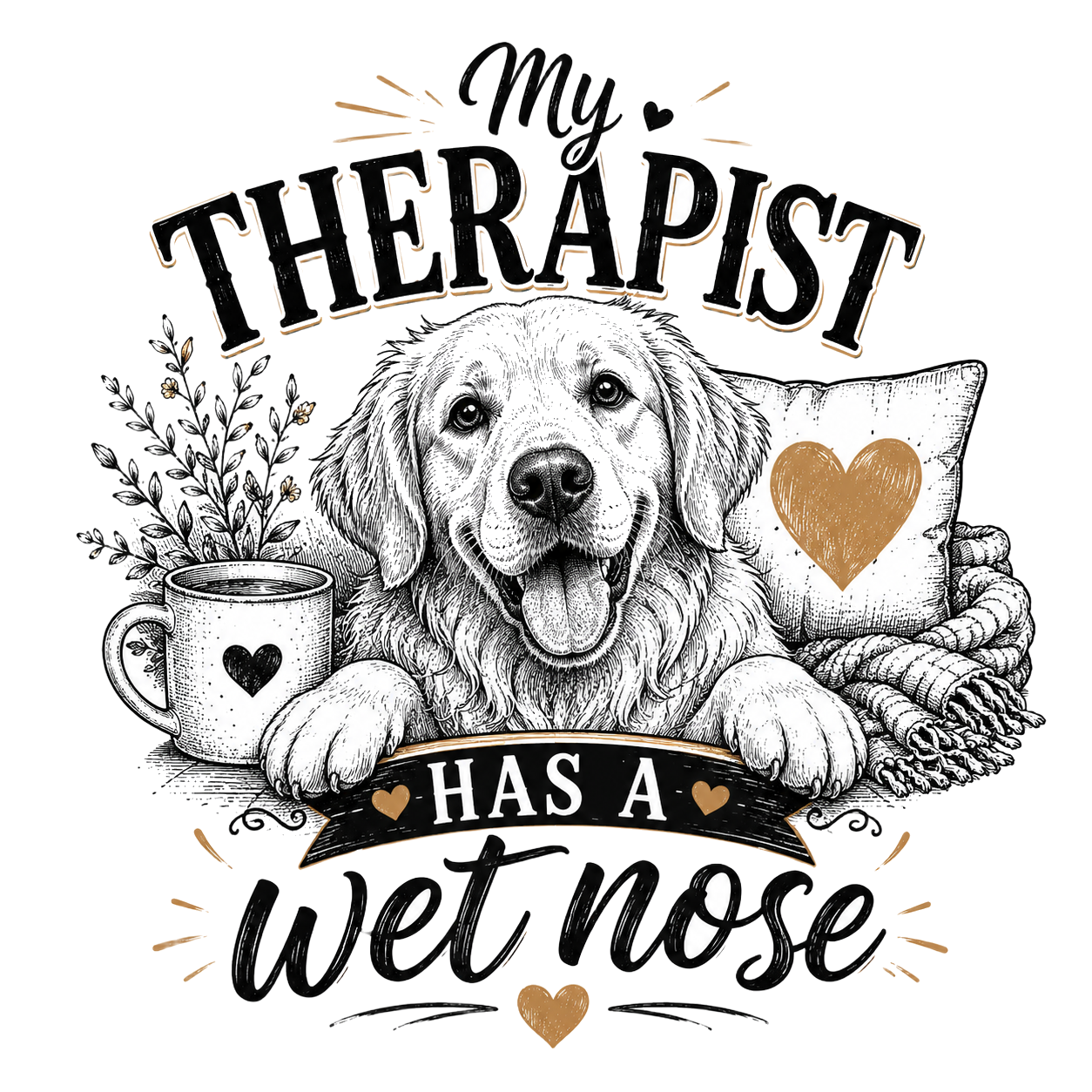 My therapist has a wet nose — art by Bazzai Studio