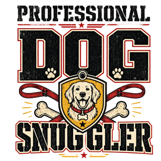 PROFESSIONAL DOG SNUGGLER — art by Bazzai Studio