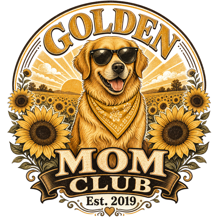 Golden Retriever Mom — dog lover t-shirt design by Bazzai Studio