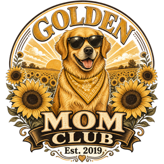 Golden Retriever Mom — art by Bazzai Studio