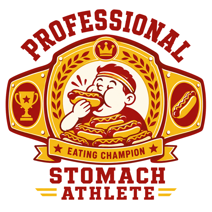 Competitive Eating — dog parent humor t-shirt design by Bazzai Studio