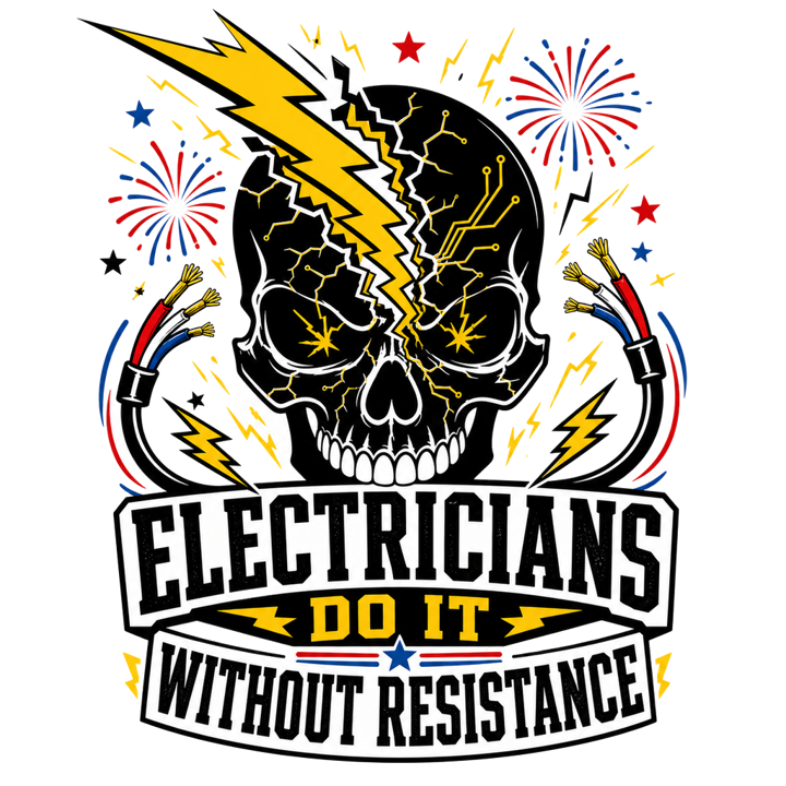 Electrician Humor — electrician t-shirt design by Bazzai Studio