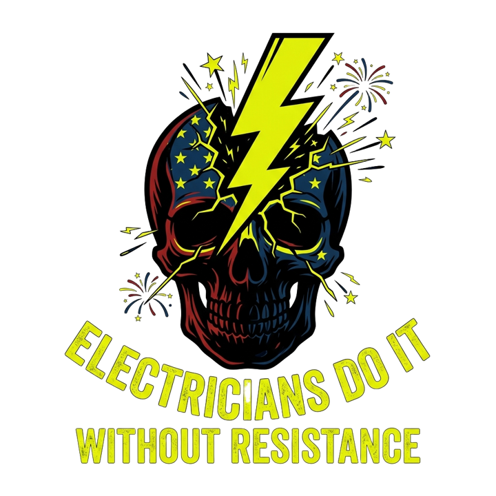 Electrician Humor — electrician trade t-shirt design by Bazzai Studio