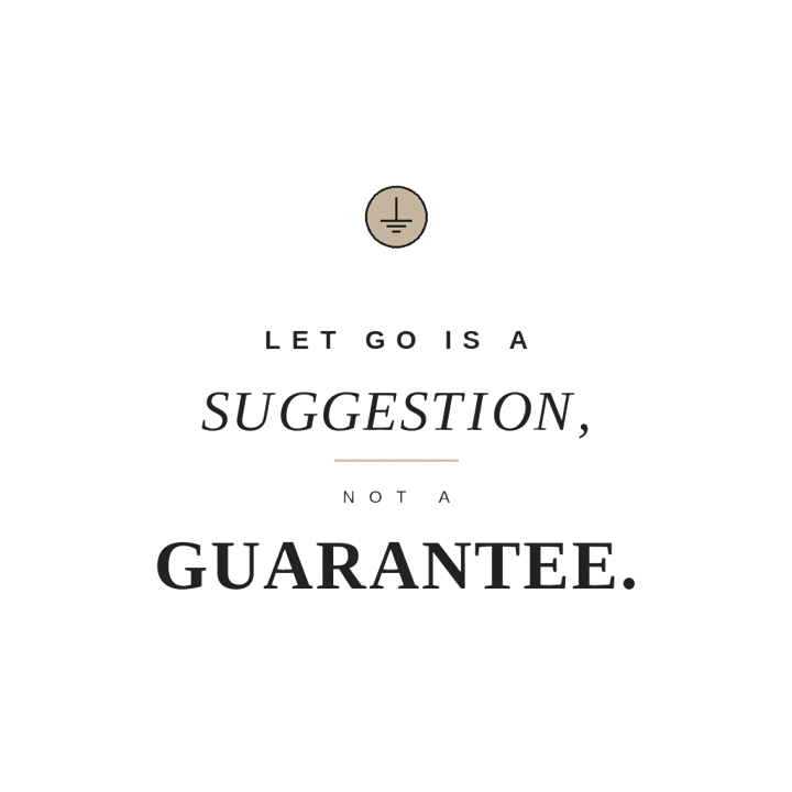 Let go is a suggestion, not a guarantee — electrician trade t-shirt design by Bazzai Studio
