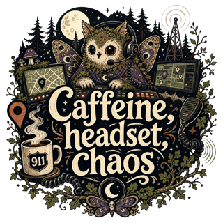 Caffeine, headset, chaos — art by Bazzai Studio