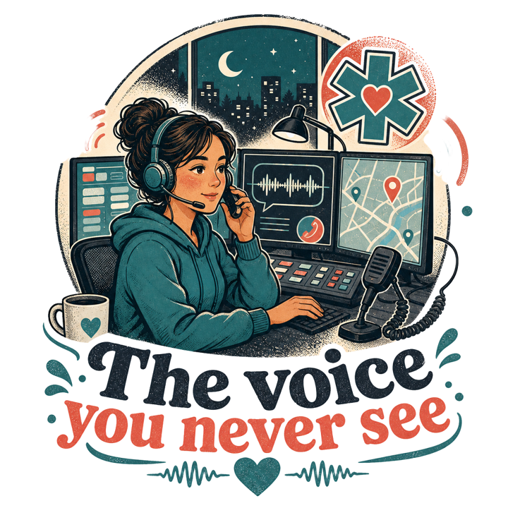 The voice you never see — dispatcher t-shirt design by Bazzai Studio