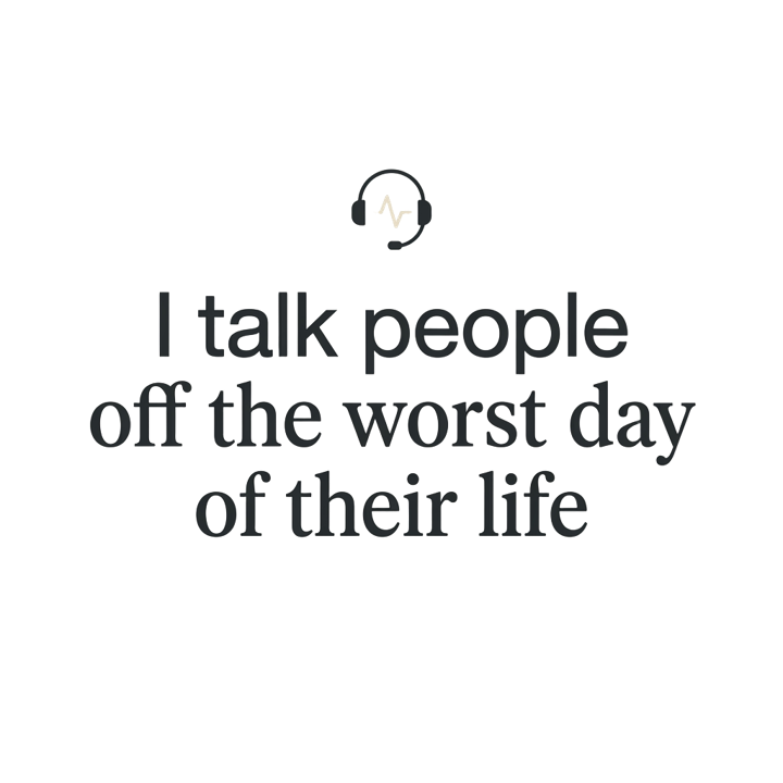I talk people off the worst day of their life — emergency dispatcher humor t-shirt design by Bazzai Studio