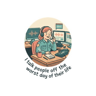 I talk people off the worst day of their life — art by Bazzai Studio