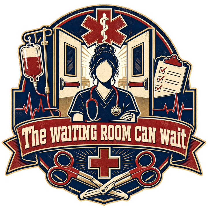 The waiting room can wait — ernurse t-shirt design by Bazzai Studio