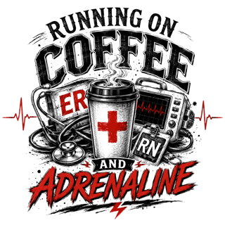 RUNNING ON COFFEE AND ADRENALINE — art by Bazzai Studio