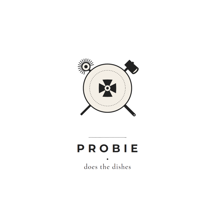 Probie does the dishes — firefighter humor t-shirt design by Bazzai Studio