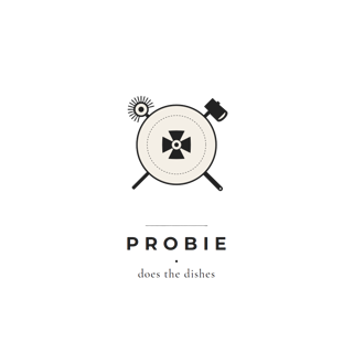 Probie does the dishes — art by Bazzai Studio