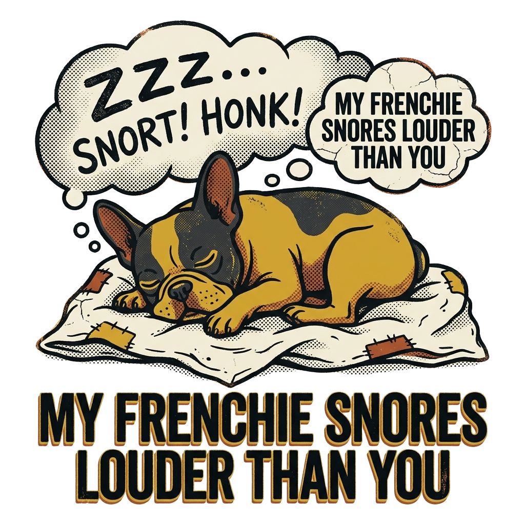 My Frenchie Snores Louder Than You — art by Bazzai Studio