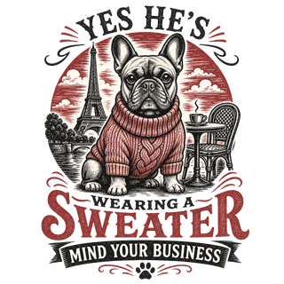 Yes He's Wearing a Sweater, Mind Your Business — art by Bazzai Studio