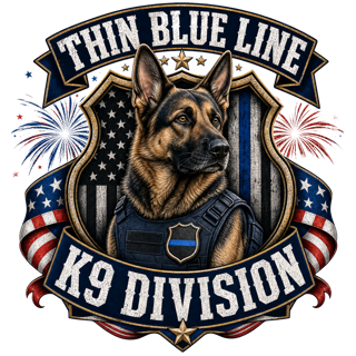 German Shepherd K9 Officer — art by Bazzai Studio