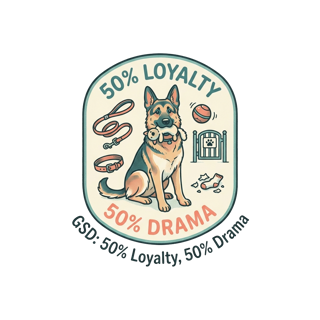 GSD: 50% Loyalty, 50% Drama — art by Bazzai Studio