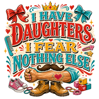 I HAVE DAUGHTERS, I FEAR NOTHING ELSE — art by Bazzai Studio