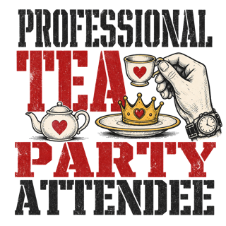 Professional tea party attendee — art by Bazzai Studio