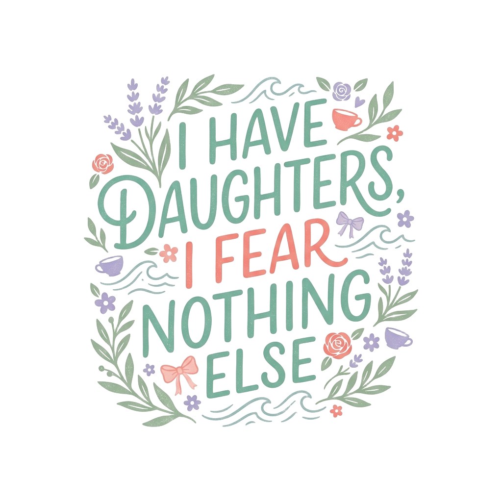 I HAVE DAUGHTERS, I FEAR NOTHING ELSE — art by Bazzai Studio