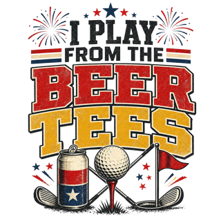 I PLAY FROM THE BEER TEES — art by Bazzai Studio