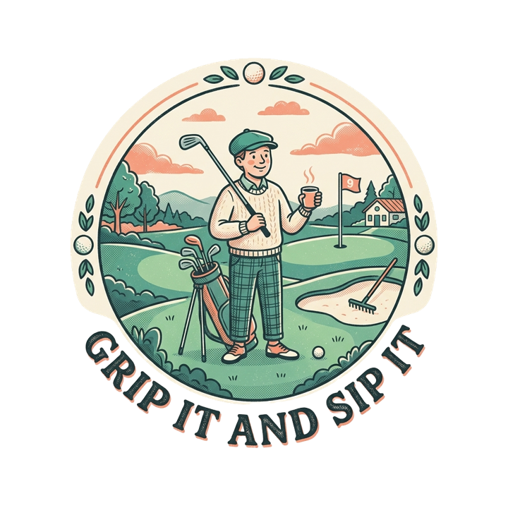 GRIP IT AND SIP IT — golf life t-shirt design by Bazzai Studio