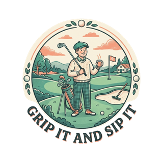 GRIP IT AND SIP IT — art by Bazzai Studio