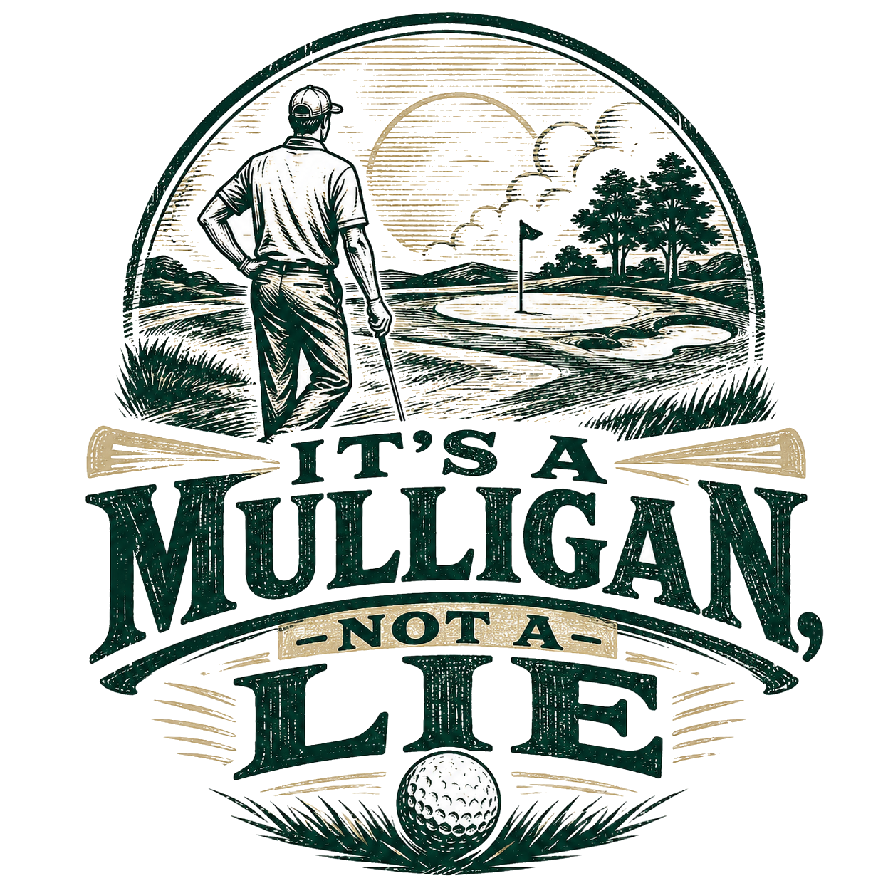 IT'S A MULLIGAN, NOT A LIE — art by Bazzai Studio