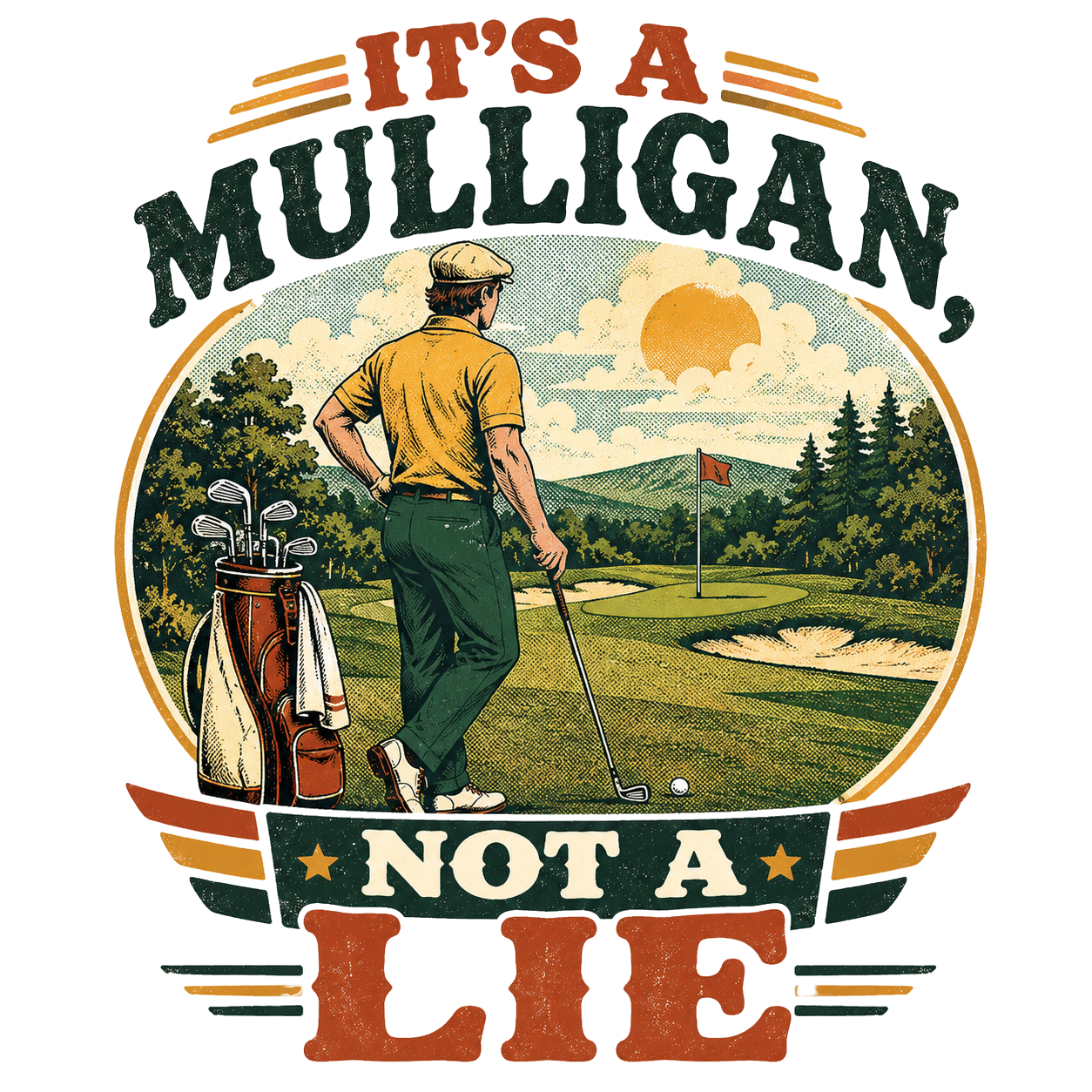 IT'S A MULLIGAN, NOT A LIE — art by Bazzai Studio