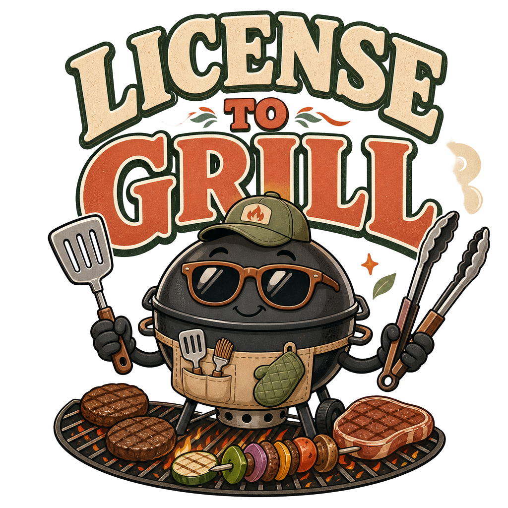 LICENSE TO GRILL — art by Bazzai Studio