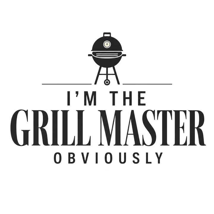 I'M THE GRILL MASTER OBVIOUSLY — grill t-shirt design by Bazzai Studio
