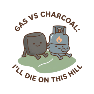 GAS VS CHARCOAL: I'LL DIE ON THIS HILL — art by Bazzai Studio