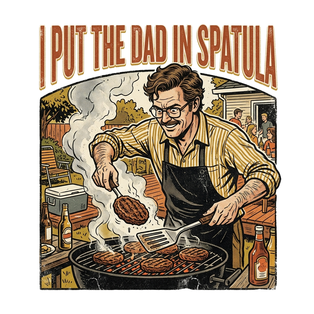 I PUT THE DAD IN SPATULA — art by Bazzai Studio