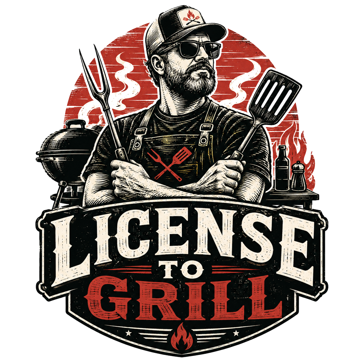 LICENSE TO GRILL — art by Bazzai Studio