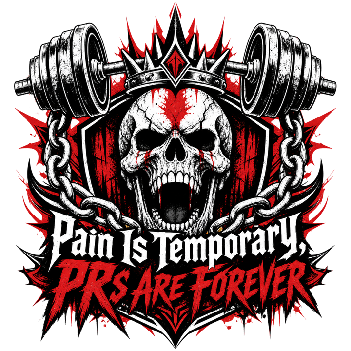Powerlifter Hardcore — gym & lifting t-shirt design by Bazzai Studio