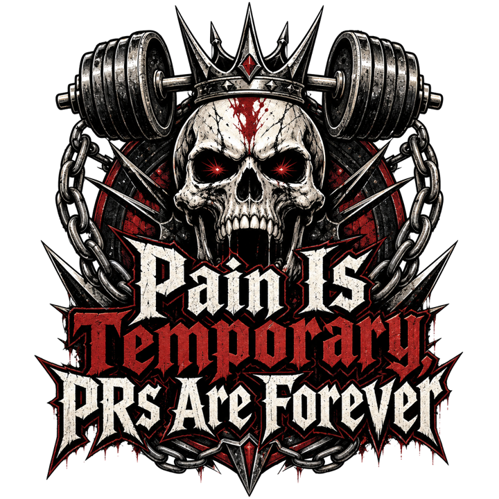 Powerlifter Hardcore — gym & lifting t-shirt design by Bazzai Studio