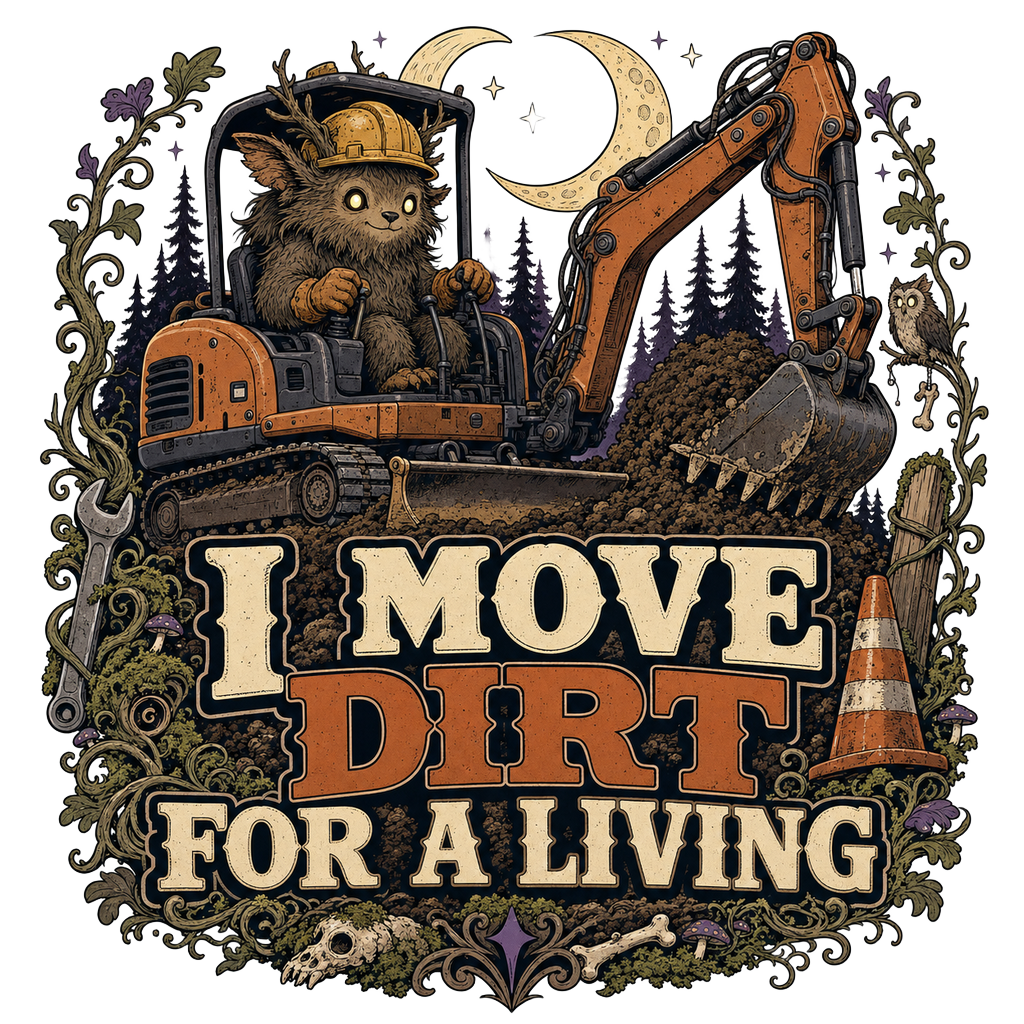 I MOVE DIRT FOR A LIVING — art by Bazzai Studio