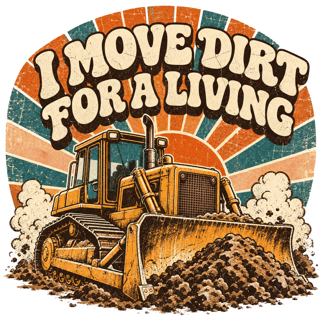 I MOVE DIRT FOR A LIVING — art by Bazzai Studio