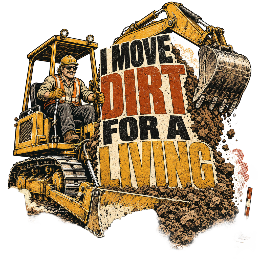 I MOVE DIRT FOR A LIVING — art by Bazzai Studio