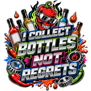I COLLECT BOTTLES NOT REGRETS — art by Bazzai Studio