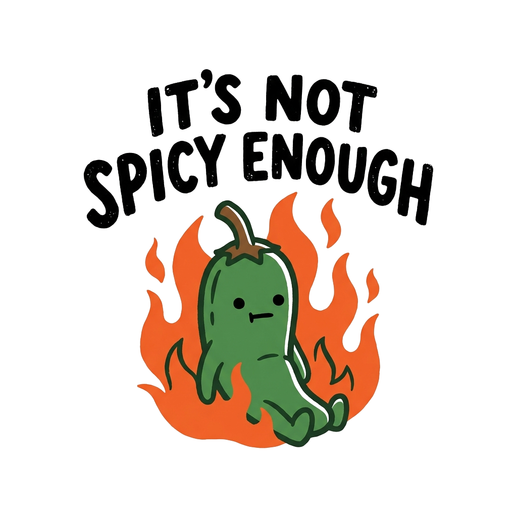 IT'S NOT SPICY ENOUGH — art by Bazzai Studio